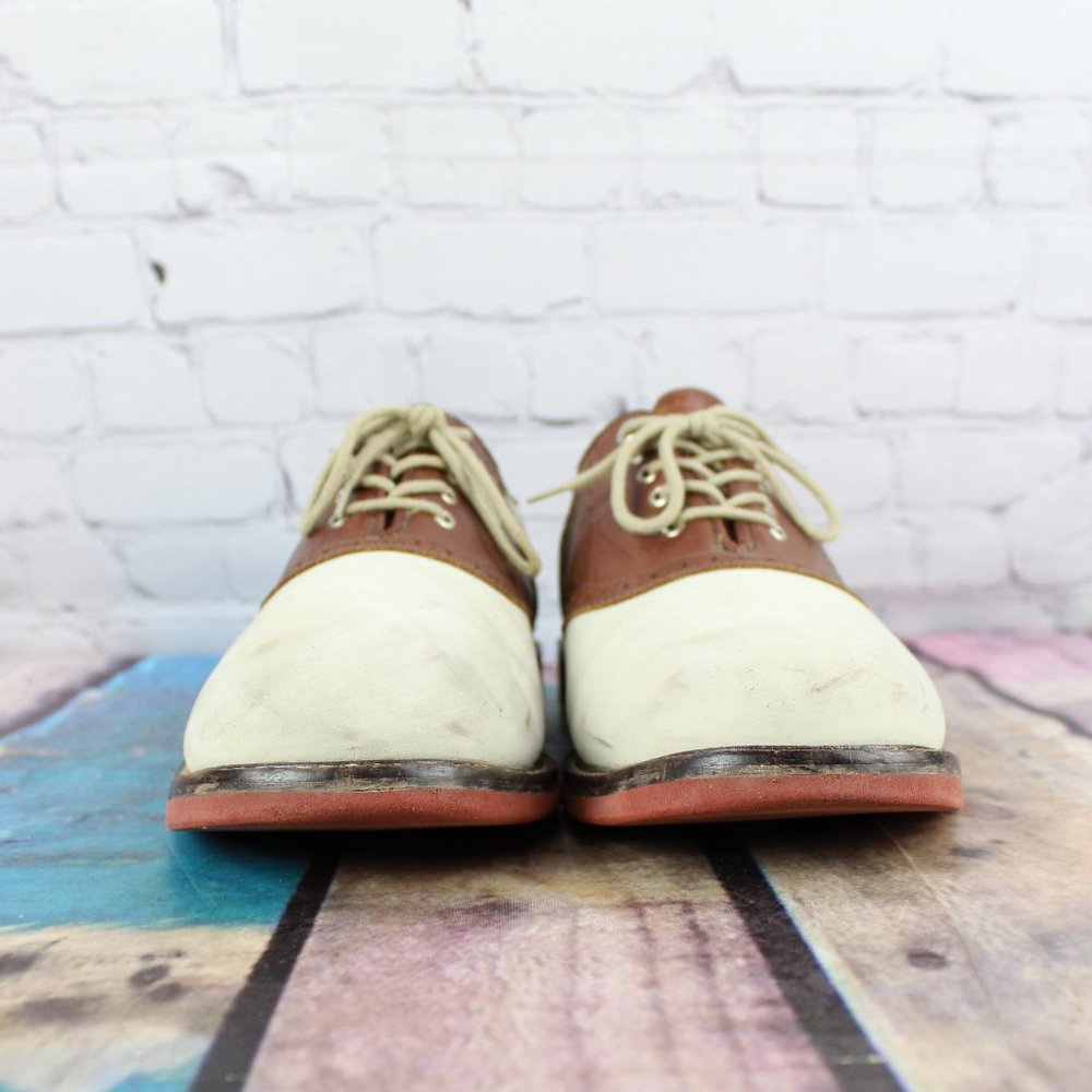 JOHNSTON & MURPHY Saddle Oxfords Shoes Size 12 M - Picture 4 of 9